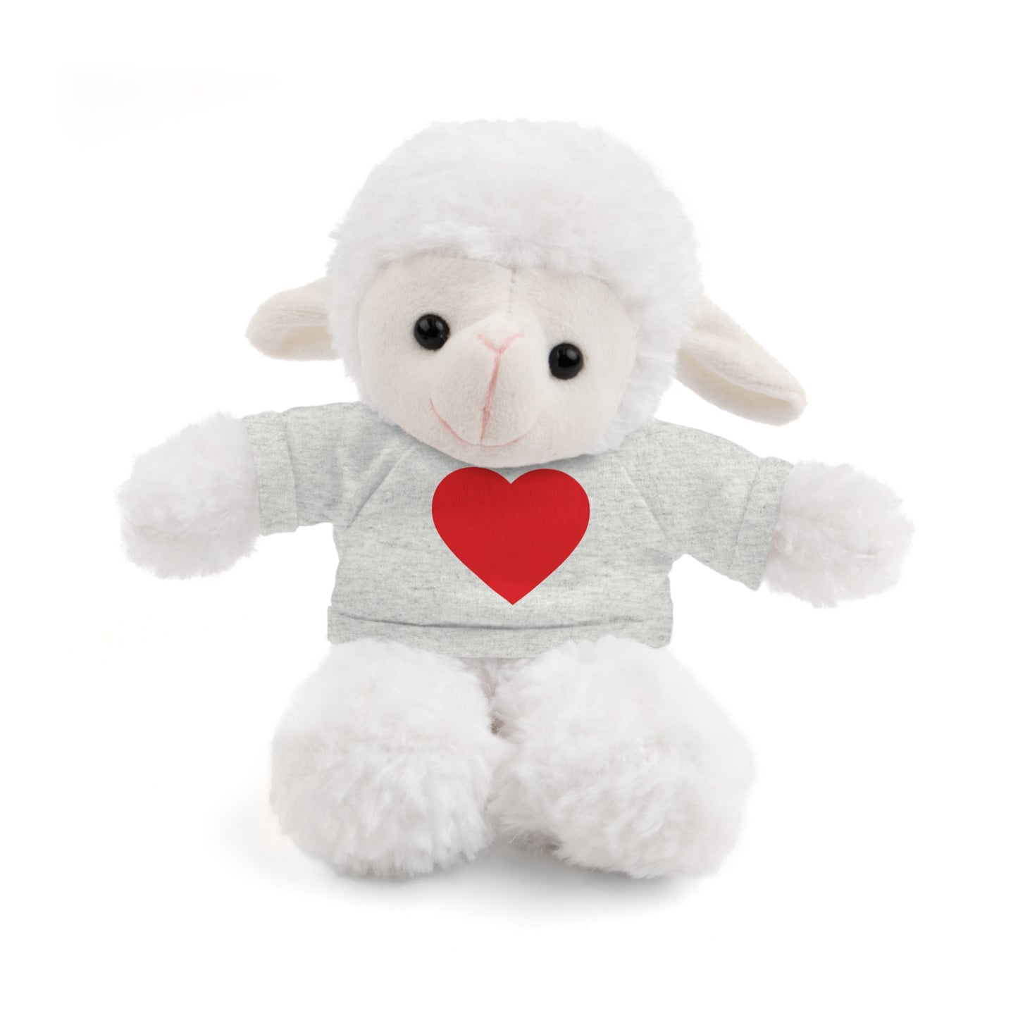 Cute Heart-Cuddling Stuffed Animal