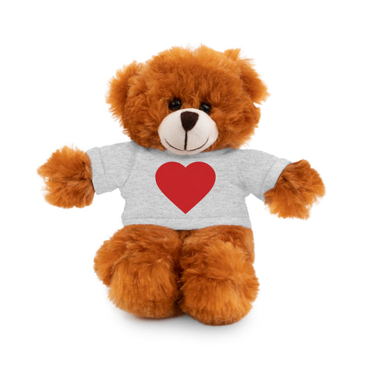 Cute Heart-Cuddling Stuffed Animal