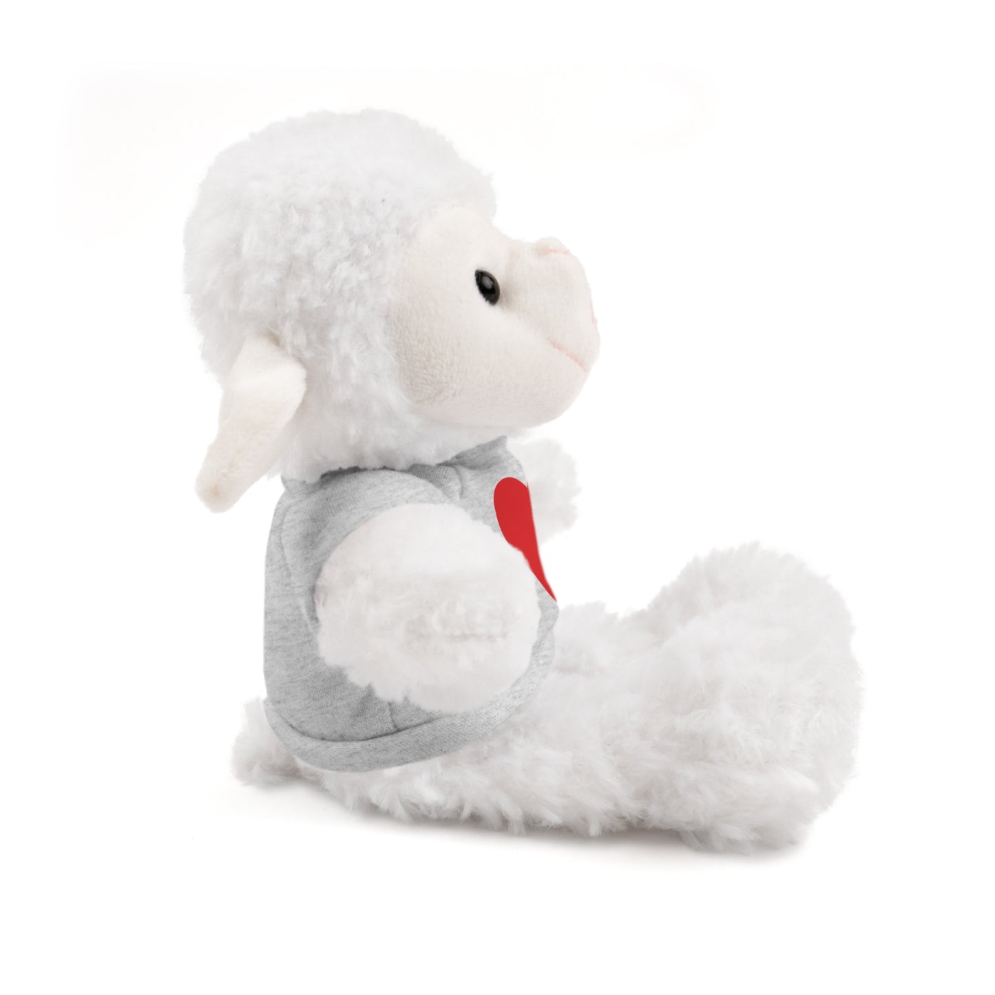 Cute Heart-Cuddling Stuffed Animal