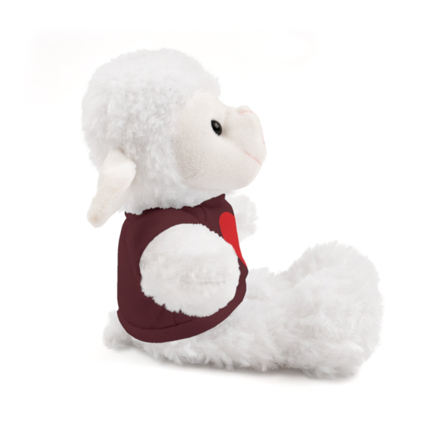Cute Heart-Cuddling Stuffed Animal