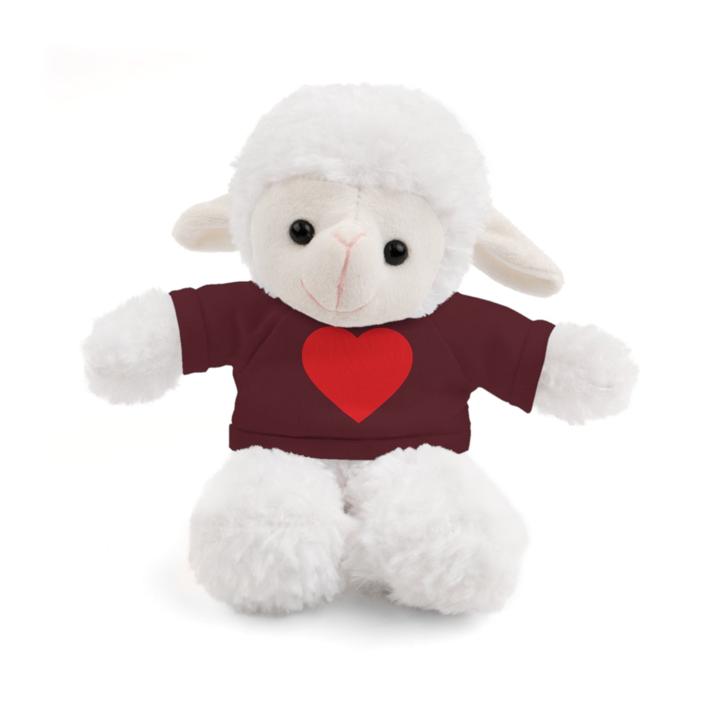 Cute Heart-Cuddling Stuffed Animal