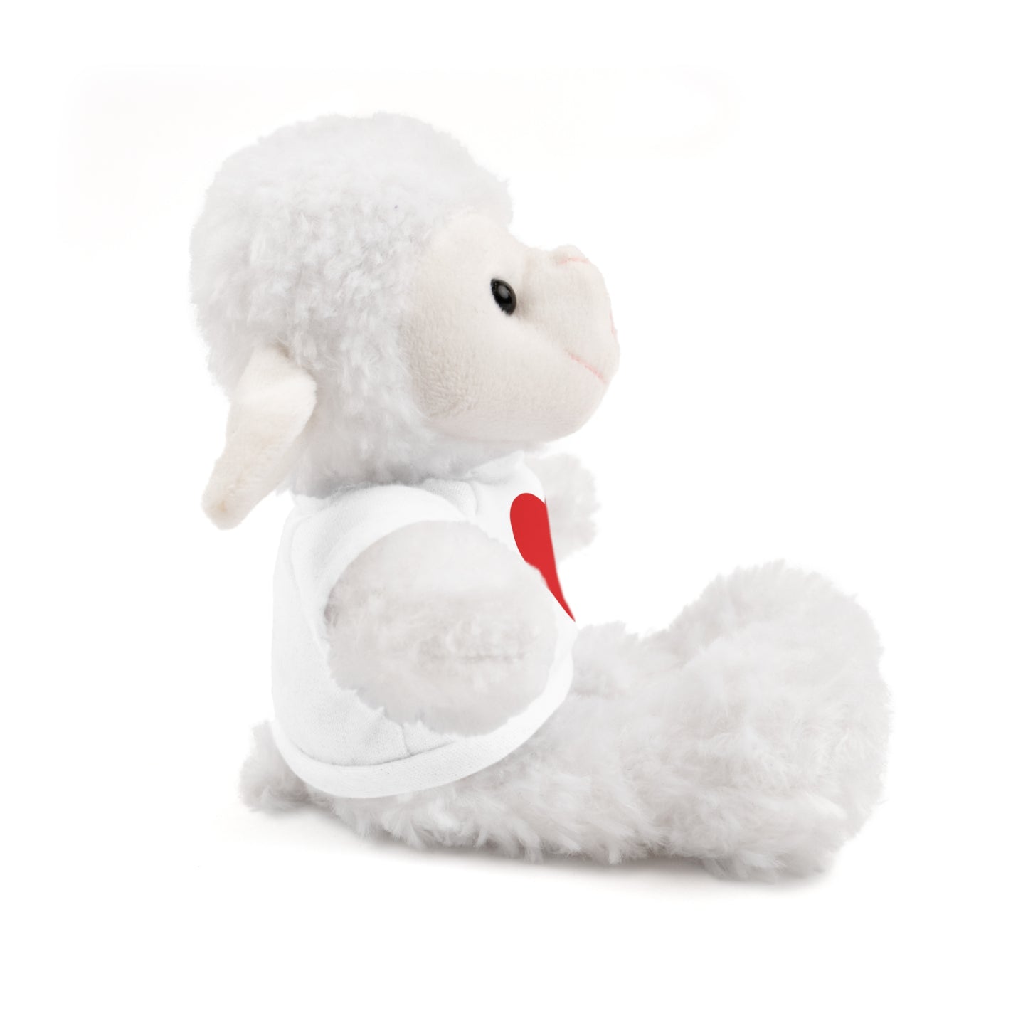 Cute Heart-Cuddling Stuffed Animal