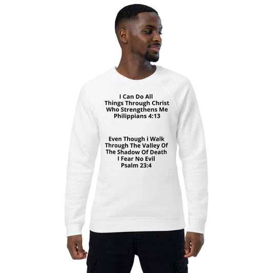 Unisex organic raglan sweatshirt